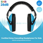 Floriogra Noise Cancelling Headphones For Kids toddler 28db Snr Unisex  Blue