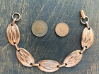Vintage Mid Century Southwest 100  Copper Link Western Bracelet Size 7 