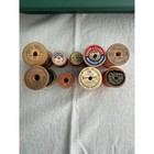 Vintage Lot Of 252 Wood Spools Mercerized Cotton Thread Corticelli Clark s Lilly