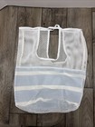 Davines Mesh Beach Bag Sea Shepard Recycled Plastic Bag White 18    X 13   
