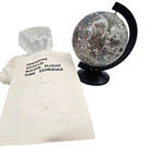Nos Vintage Apollo Moon Flight Globe 1970 Flight Time Schedule Japan Rare Space