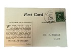 Vintage 1900   s State Bank Of Darby Advertising Christmas Postcards