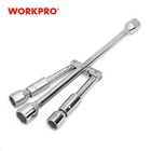 Workpro 14-inch Folding Lug Wrench Iron Compact 4-way Cross Wheel Brace Wrench