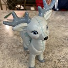 Kimple Ceramic Mold Holiday Quilted Reindeer Frozen Blues Hand Painted 10    