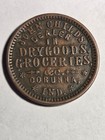 1863 Civil War Token Store Card  John Childs  Dealer In Dry Goods  Groceries