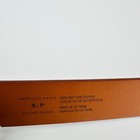 American Eagle Classic Leather Belt Cognac Tan Brass Buckle Size Small