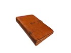 Vintage Coach Small 6 Ring Brown Leather Compact Planner 4    X 6   