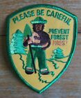 Vintage  Smokey The Bear Please Be Careful  Prevent Forest Fires Patch