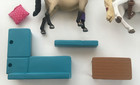 Schleich Am Lines 69 D-73527 Horses  Furniture   Accessories Lot Set