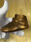Treasure Craft Baby Shoe Planter Copper Bronze Glaze California Pottery W  Label