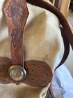 Antique Canvas Cavalry Bag And Bridle Rosette Purse Unique Item