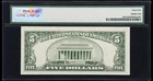 Fr  1654   1934d  5 Silver Certificate Star Note  Pmg Choice Uncirculated 64 