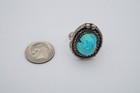 Vintage Native American Navajo Sterling Silver Turquoise Ring Size 8 25