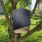 Bat House Kit Double Chamber Wooden Waterproof Windproof Bat Box Shelter For