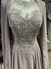 Nwt Elizabeth K By Gls Dusty Pink Lace Mother Of The Bride Dress Size S