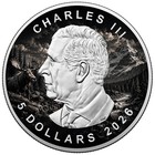2026 Canada Maple Leaf Moose 1 Oz Silver Colorized Coin