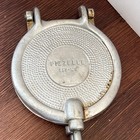 Vtg Italian Pizzelle Maker Handheld Stove Top Aluminum Cookie Waffle Iron