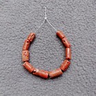 Vintage Italian Coral Loose Beads Gemstone 100  Natural Red Coral Undyed Beads