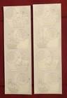 Mrs Grossman s Easter Basket Sticker Strips Lot Of 2 Brown Tan Wicker