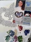 Lot Of 3-needlepoint Sequin Projects Each Missing Something Vintage Patterns