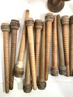 Wood Bobbins Spools Industrial Style 3 -8 75  Wooden Quills Mixed Lot-30