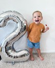 28 Balloon  Silver Birthday Number Balloons  40 Inch Large Foil Balloons For    