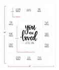 All Things For Mom First Year Picture Mat With Verse    you Are Loved Little