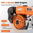 7 Hp 2  Portable Gas-powered Semi-trash Water Pump Gasoline Water Pump 212cc