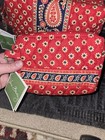 Vera Bradley Americana Red Sm   Lg Plastic Lined Cosmetic Bag Very Rare Both Nwt