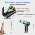 Portable Car Vacuum Cleaner Cordless Handheld Vacuum Blower Rechargeable  Light 