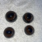 Two Pairs Two Single   vintage Solid Glass Eyes For Taxidermy Or Jewelry 