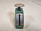 Vintage Mid Century Small Postal Scale Green Enamel Nos  Retro Mail Letter Scale