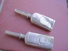 Set Of Two  2  Vintage Sewing Machine Oil Tins With Screw On Lids
