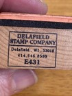 Delafield Stamp Company  e431 Wood Mounted Rubber Stamp Front Porch Door Cat