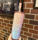 New    2026 Disney Starbucks Mickey Mouse Cherry Blossom Pink Sakura Tumbler Straw