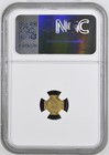 1850 California Fractional Gold Octagonal Liberty Bear  11 Ngc Unc