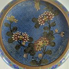 Chinese Cloisonne Bowl Chrysanthemum Enamel Blue China Early 20th C