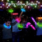 24 Pcs Light Up Party Favors For Kids 4-8-12 bulk Glow Sticks Bracelet Neckla   