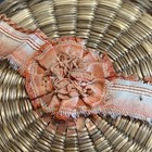 Victorian Wicker Sewing Basket Set Pincushion Emery Needle Case Scissor Handmade