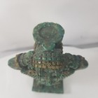 Vintage Mayan Aztec El Arte Azteca Malachite Figure Xipe Totec