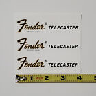 Fender Tele Waterslide Guitar Neck Headstock Decals  set Of 3 