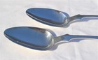 Pair Of Large American Coin Silver Tablespoons William E  Lyndall Philadelphia
