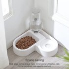 Large Corner Pet Feeder And Water Dispenser - Automatic Dog And Cat Bowl