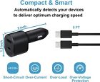 Samsung Car Charger 45w Dual Port Super Fast Charging  type-c- s22 s23-