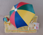 Rare Cow Parade  heifer Nice Flight   47812 Manchester 2004 Beach Umbrella Sand