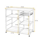 Microwave Cart Stand 35 4in 3-tier 3-tier Baker Rack Spice Organizer Shelf