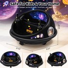 360   Spinning Electric Bumper Car Kids 12v Remote Control Ride-on Toy With Led