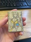 Lady 3d Relief Enamel Engraved Zippo Armor Smoked Silver Gift