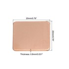 Heatsink Copper Pad Shim 20mmx20mmx0 8mm Thermal Conductive Heat Sink 12pcs