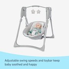 Graco Slim Spaces Compact Baby Swing  Reign 